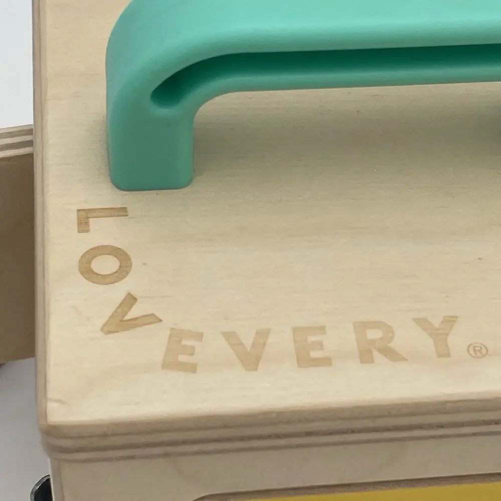 Lovevery Wood Lockbox Montessori Learning Educational Toy Latch Activity Cube